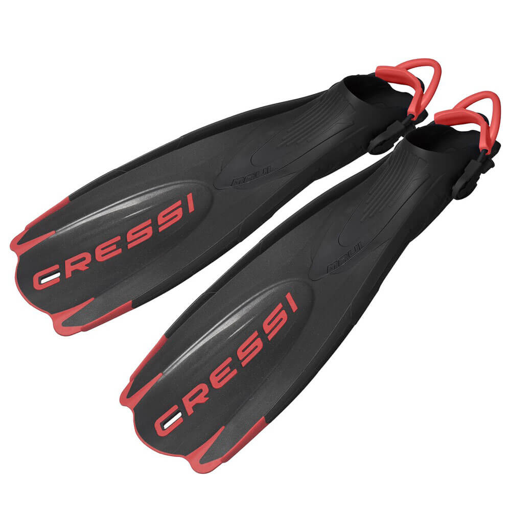 Cressi Maui Dalış Paleti - BLACK - RED - S-M