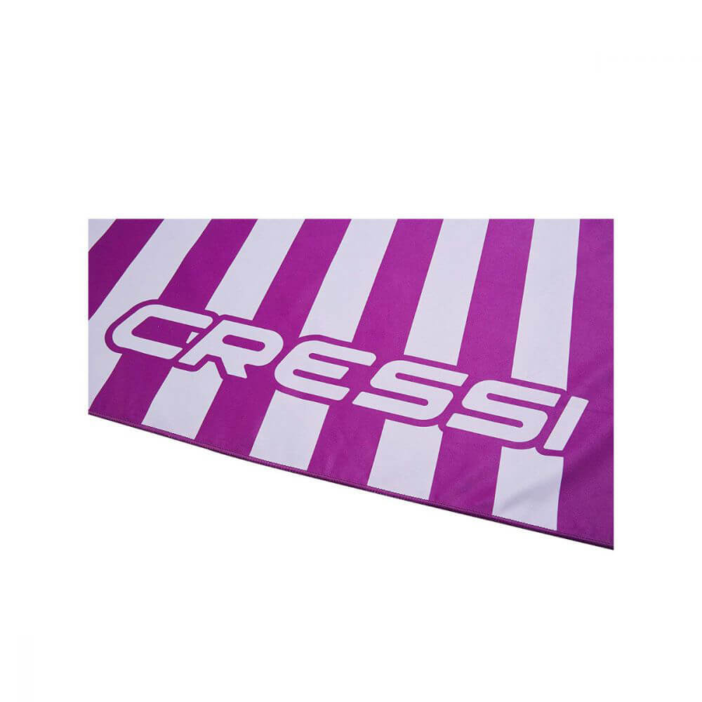 Cressi Mikrofiber Çizgili Plaj Havlusu - LILAC - 90X180CM
