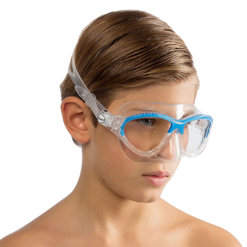 Cressi Moon Çocuk Yüzme ve Dalış Maskesi - CLEAR - BLUE - 5-10 YAŞ