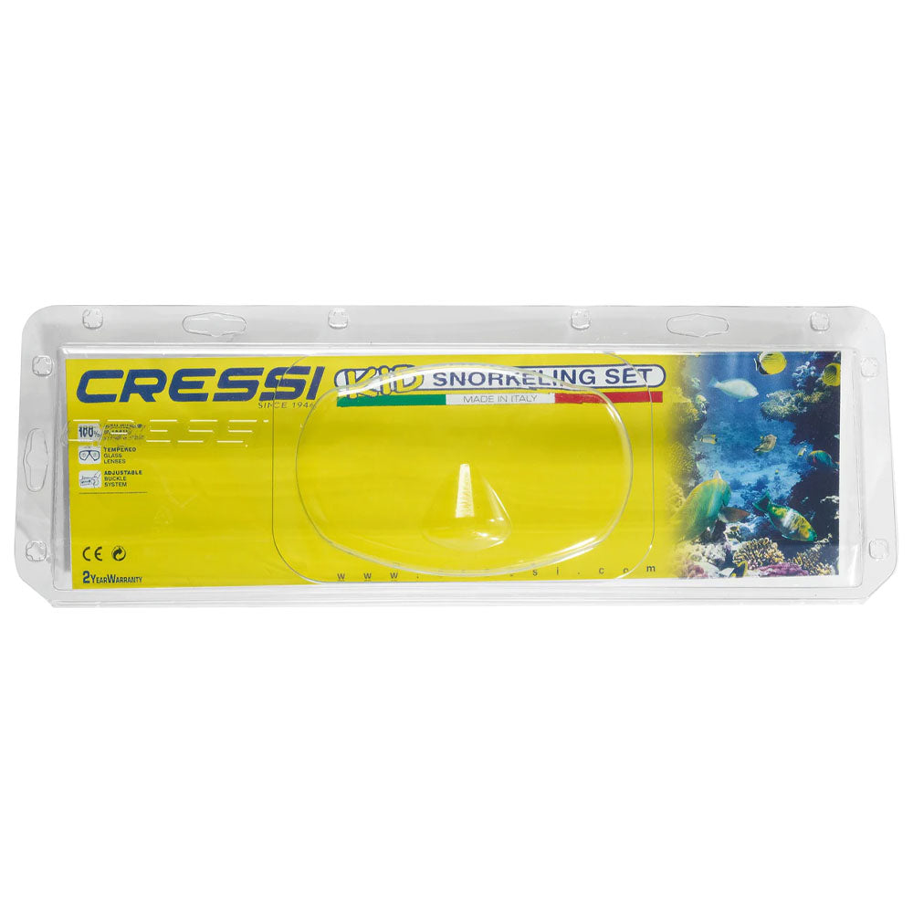 Cressi Moon Maske - Top Şnorkel Çocuk Seti - BLUE/LIME