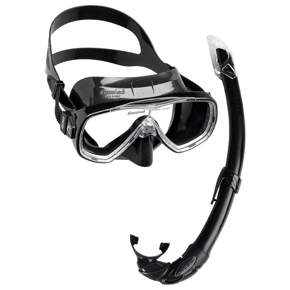 Cressi Onda Maske Mexico Şnorkel Seti - BLACK-BLACK