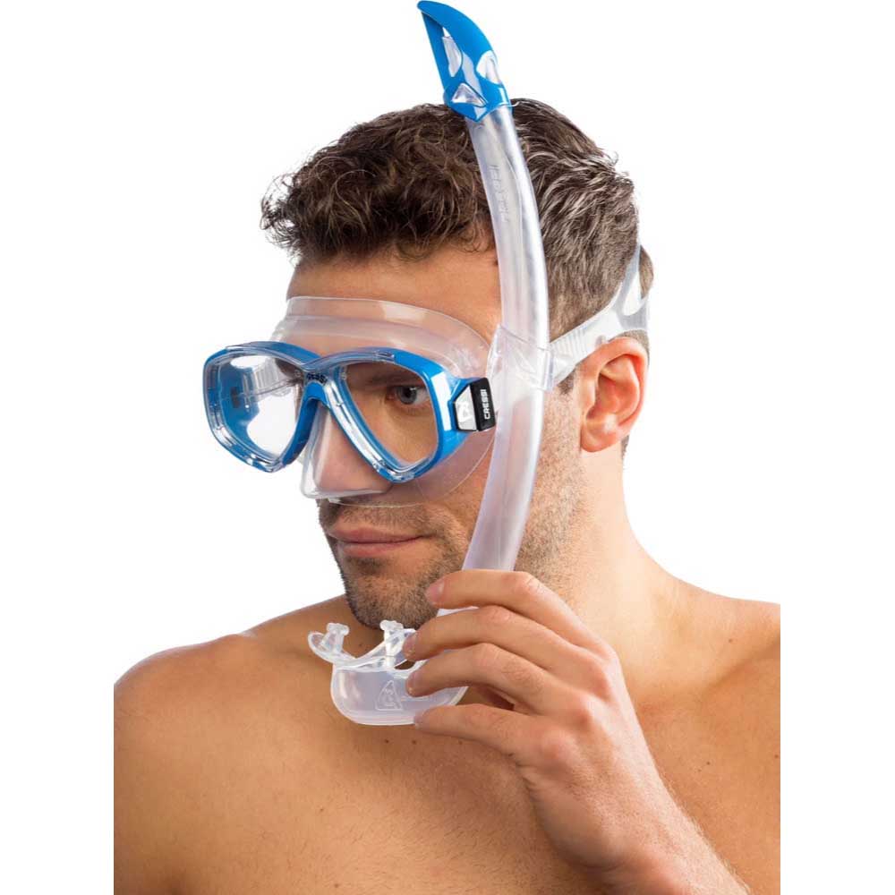 Cressi Perla Maske Mexico Şnorkel Seti - CLEAR-BLUE