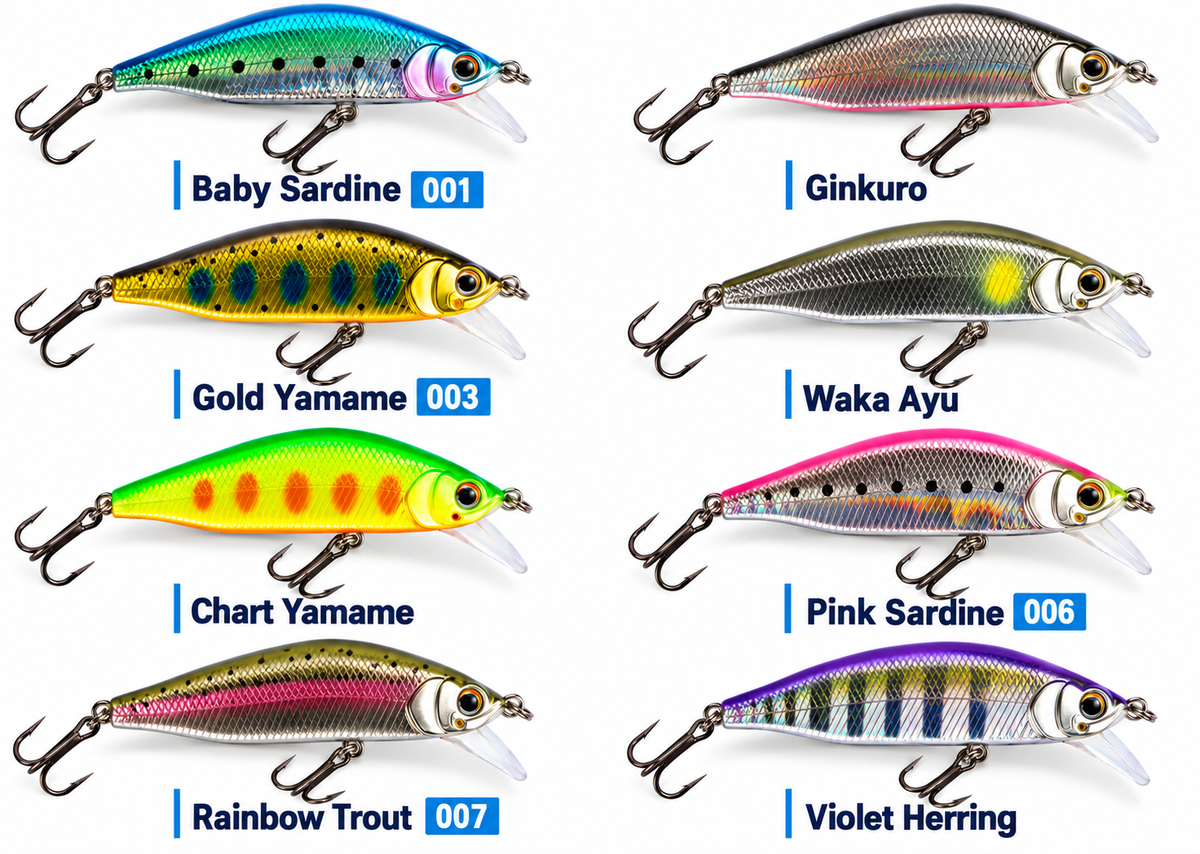 Mustad Yuzuki Sinking Minnow 48mm 4.8gr LRF Suni Yemler