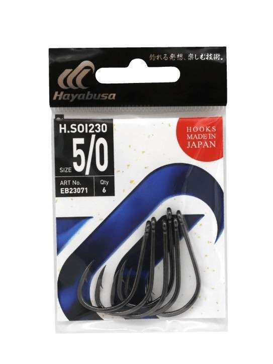 Hayabusa HSOI 230 Delikli Papağan Olta İğnesi 7li Paket Black Nikel - Standart - 2-0