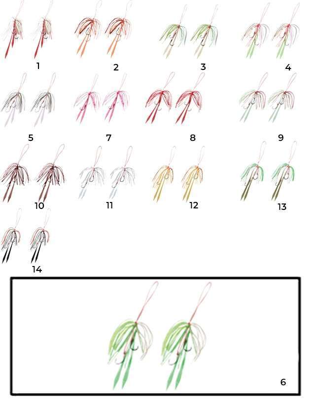 Hayabusa SE 125 Tai Rubber Free Slide Yedek Etekli Assist İğne Set - 6