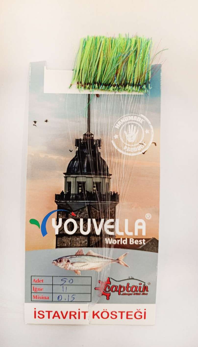 İstavrit Kösteği UV-GLOW Simli Youvella Kartonda 50 İğne 015 mm Köstek - 68