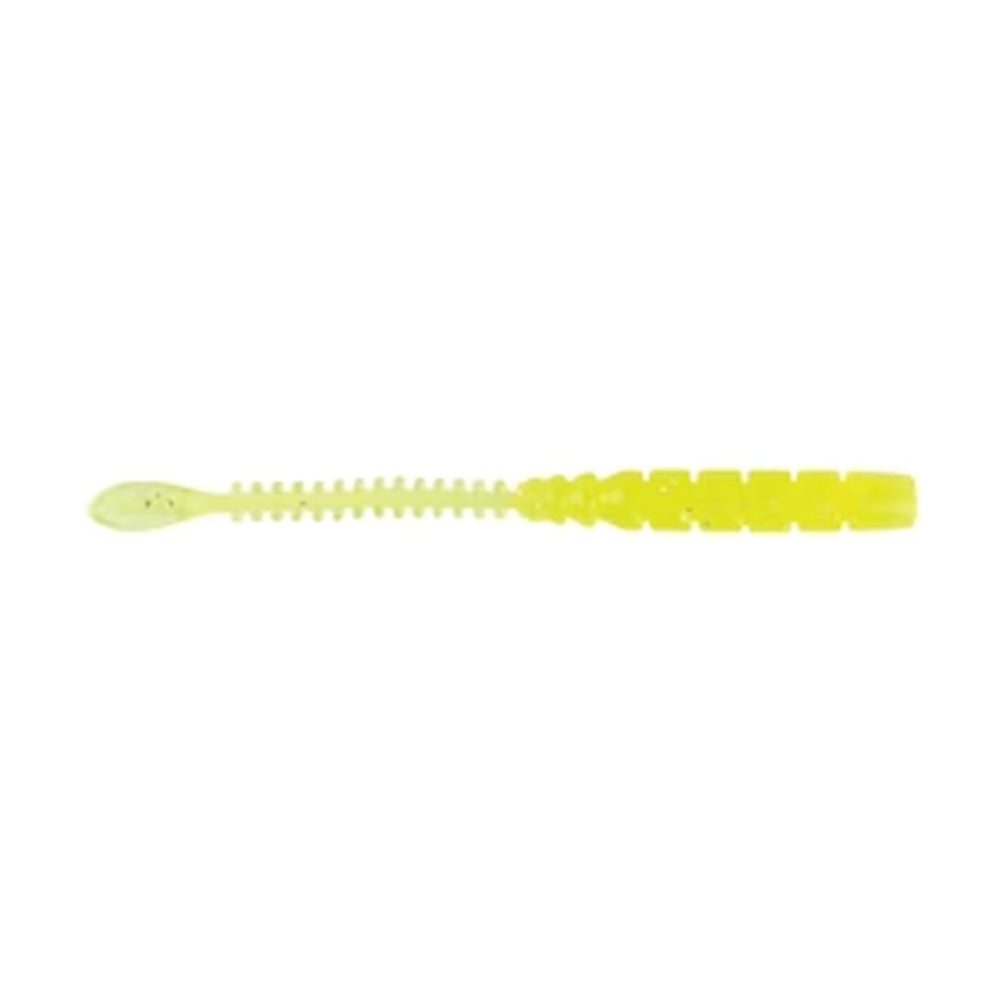 Mustad Aji Beaver Tail Silikon Kurt - 005 - CLEAR CHARTREUSE - 64MM - 12Lİ