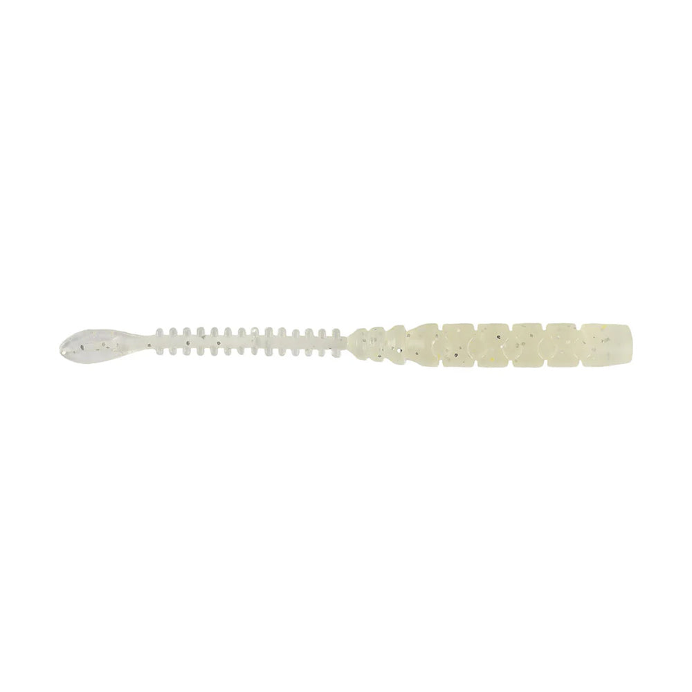 Mustad Aji Beaver Tail Silikon Kurt - 007 - WHITE LUMINOUS - 64MM - 12Lİ