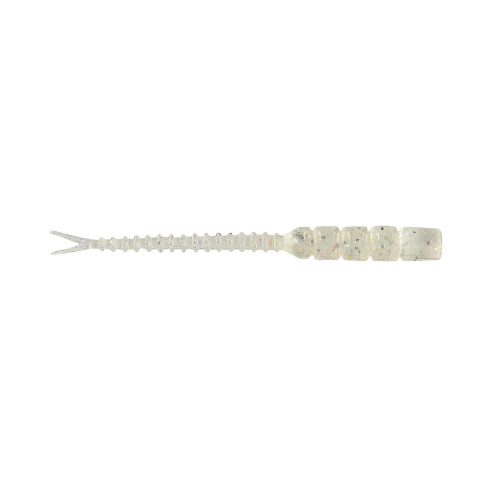 Mustad Aji Hellgramite Silikon Kurt - 001 - CLEAR RBOW GLITTER - 5CM - 12Lİ