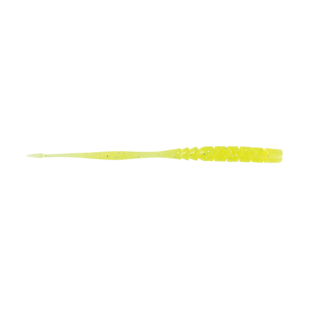 Mustad Aji Straight Tail Silikon Kurt - 005 - CLEAR CHARTREUSE - 76MM - 12Lİ