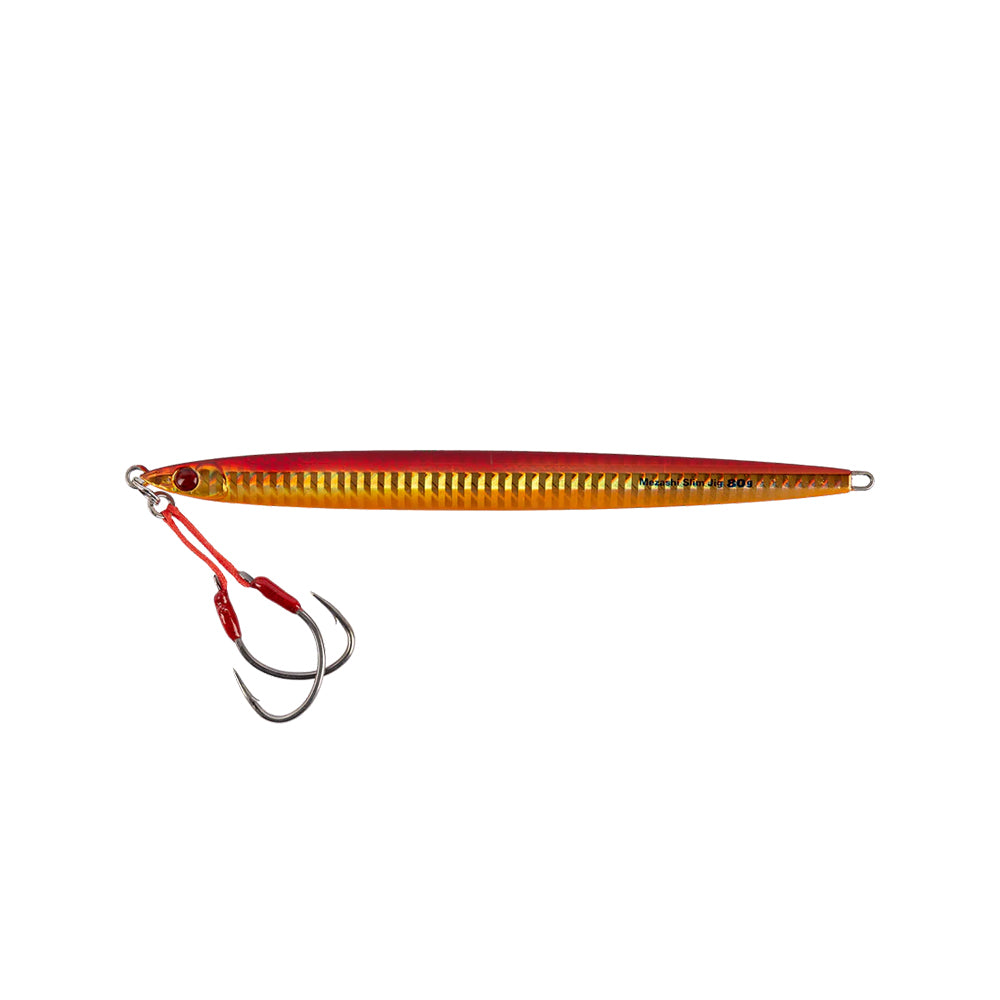 Mustad Mezashi Slim Jig - RED GLOW - 60G
