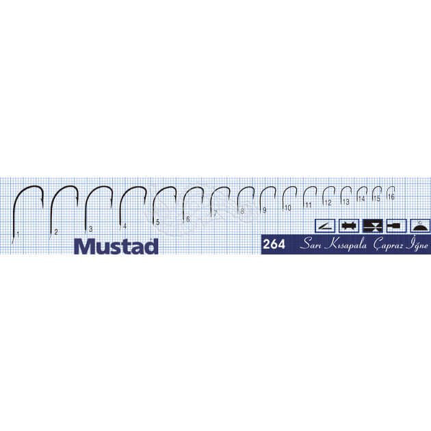 Mustad Olta İğnesi 264 50li - Standart - NO:6