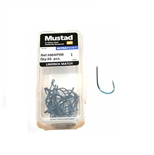 Mustad Olta İğnesi 496 NPBB 25 li - LACİVERT - NO:2