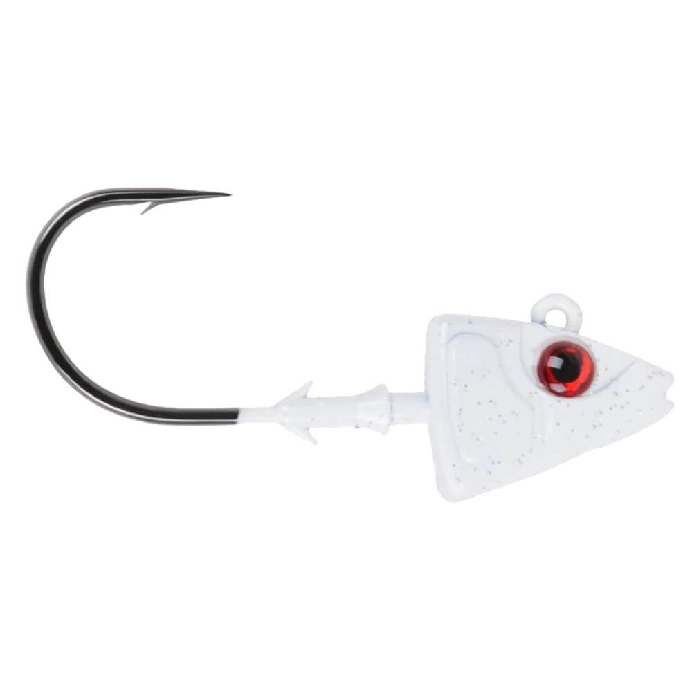Mustad Sd824 Shad Jig Head - WH - WHITE - 5GR - 3LU - 2-0