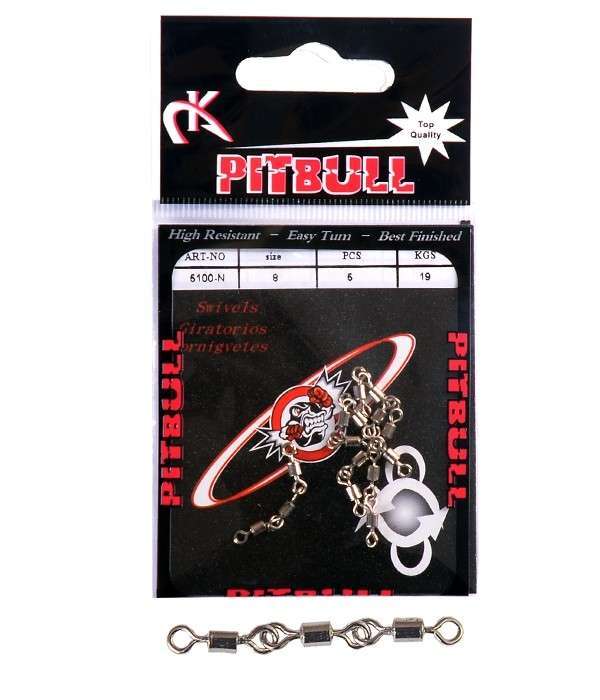 Pitbull 5100 3 Zincir Fırdöndü 5li Paket Nikel - Standart - 12