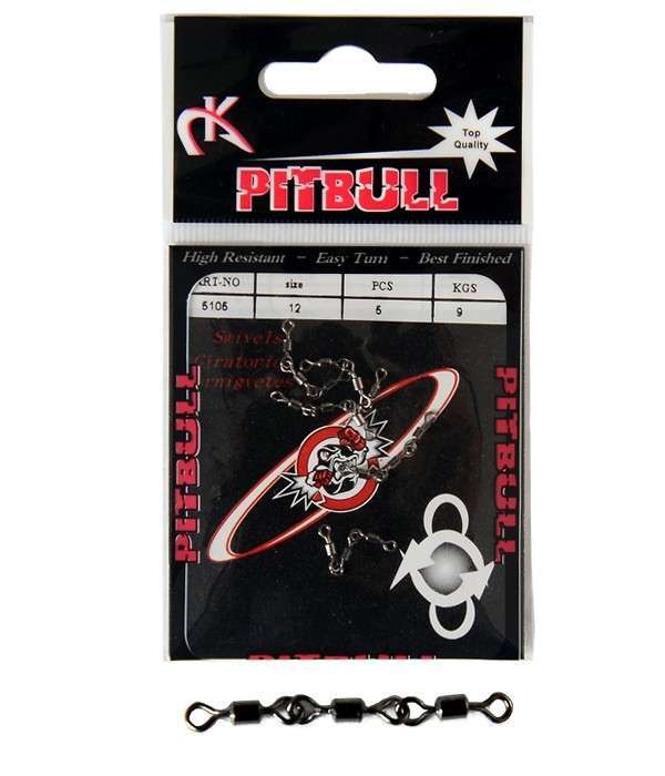 Pitbull 5105 3 Zincir Fırdöndü 5li Paket Black Nikel - Standart - 12