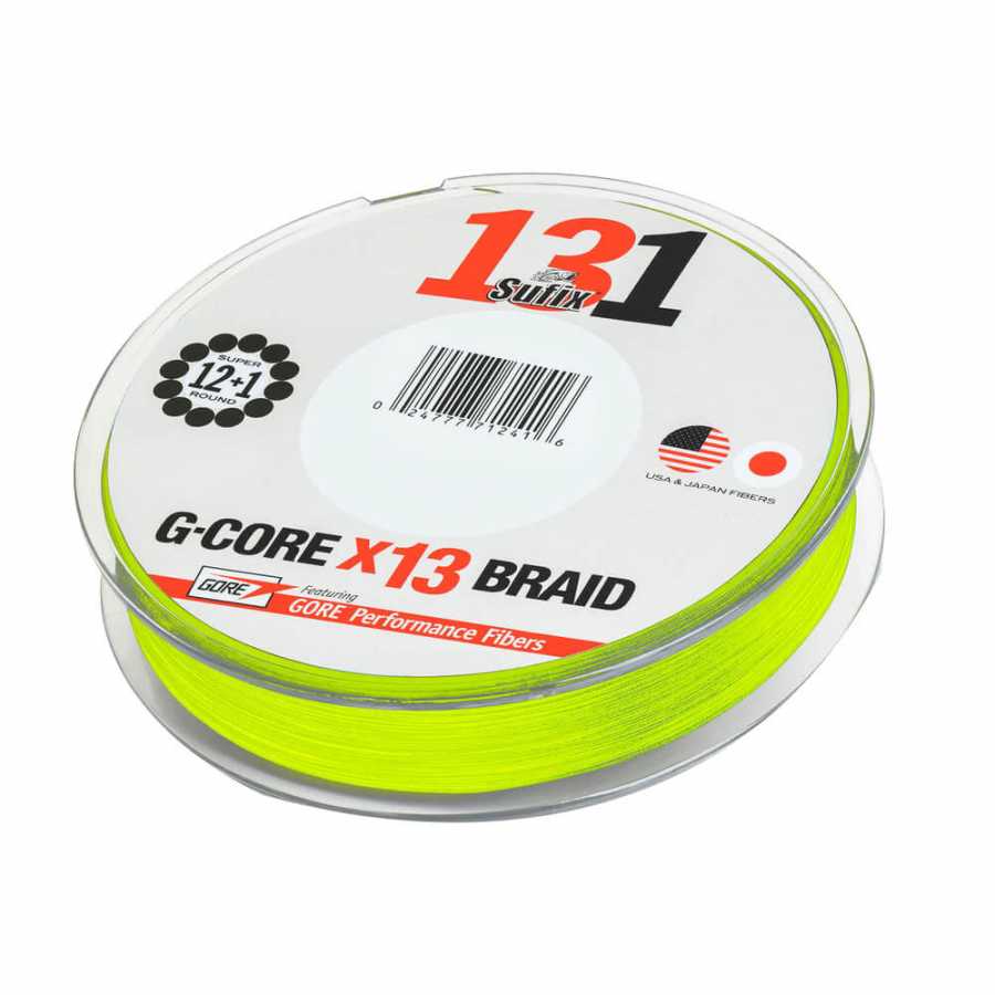 Sufix 131 G-Core X13 İp Misina - NEON CHARTREUSE - 0.185MM - 150M - 11.4KG