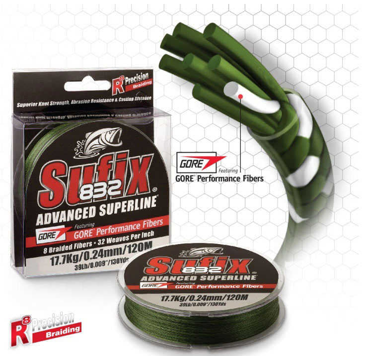 Sufix 832 Advanced İp Misina - LOW VIS GREEN - 0.18MM - 250MT - 12KG