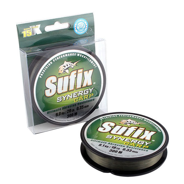 Sufix Synergy Carp Misina - GREEN - 0.35MM - 300MT - 8.7KG
