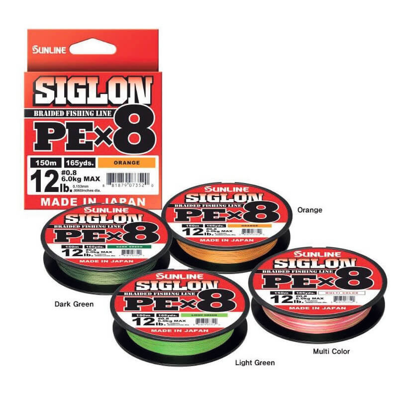 Sunline Siglon Braid Pe x8 İp Misina - ORANGE - 0.296MM - 150MT - 22KG