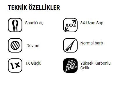 VMC Üçlü Olta İğnesi 9617PS - PERMASTEEL - NO:5 - 25LI