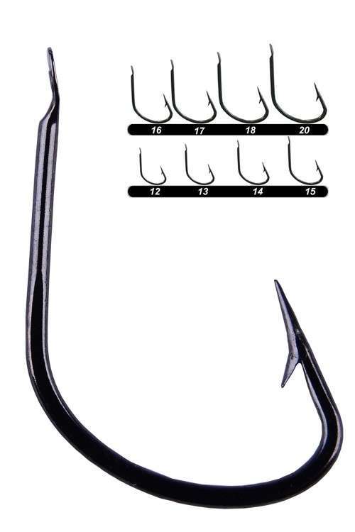 Youvella 1400 Sazan İğnesi Dövme 100lü Kutu Black Nikel - Standart - 16