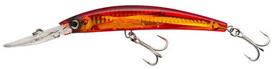 Yozuri Crystal 3D Minnow Deep Diver Floating Sahte Balığı (Yeni) - GHBR - 130MM