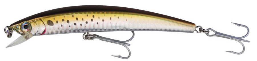 Yozuri Crystal Minnow Suspending Sahte Balığı - SHBK - 110MM