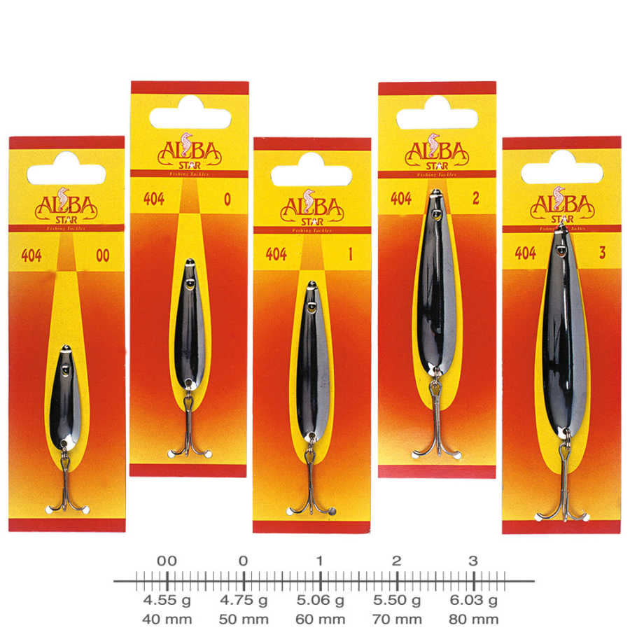 AlbaStar 404 Lüfer Olta Kaşığı - DÜZ - NO:3