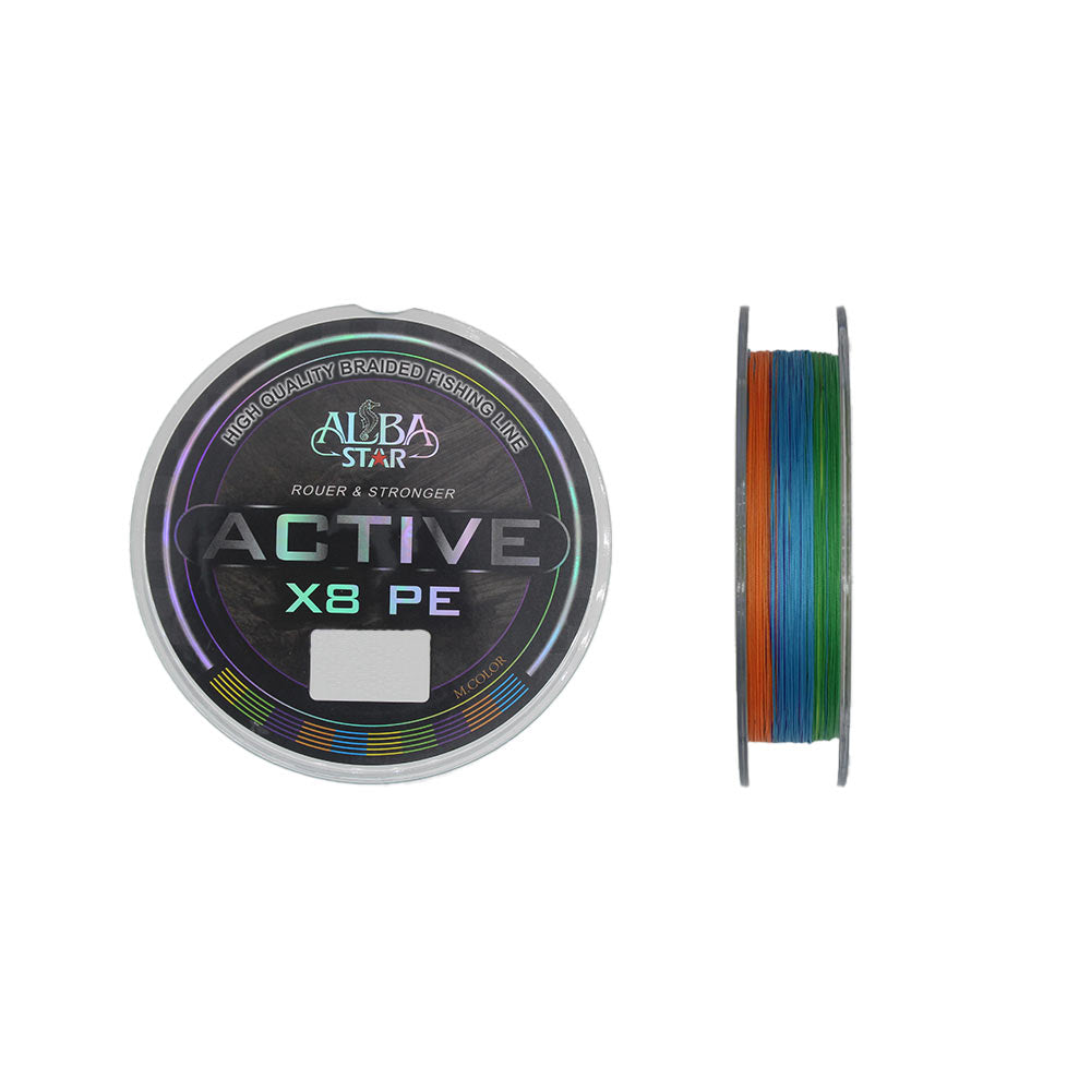 Albastar Active 8x İp Misina - MULTICOLOR - 0.13MM - 300M - 13.2KG
