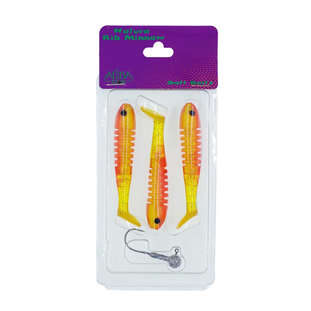 Albastar Natura Rib Minnow Sahte Balığı - 01 - 90MM