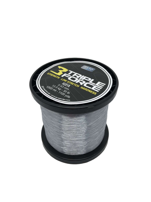 Asso Triple Force Strenght Igfa Class Low Stretch Hardness Line 1000mt Grey