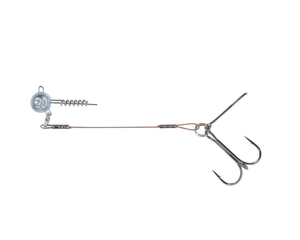 Balzer 16100 Silikon Yemler İçin Çelik Telli Spiral Kafa Rig 55cm - Standart - 15 GR
