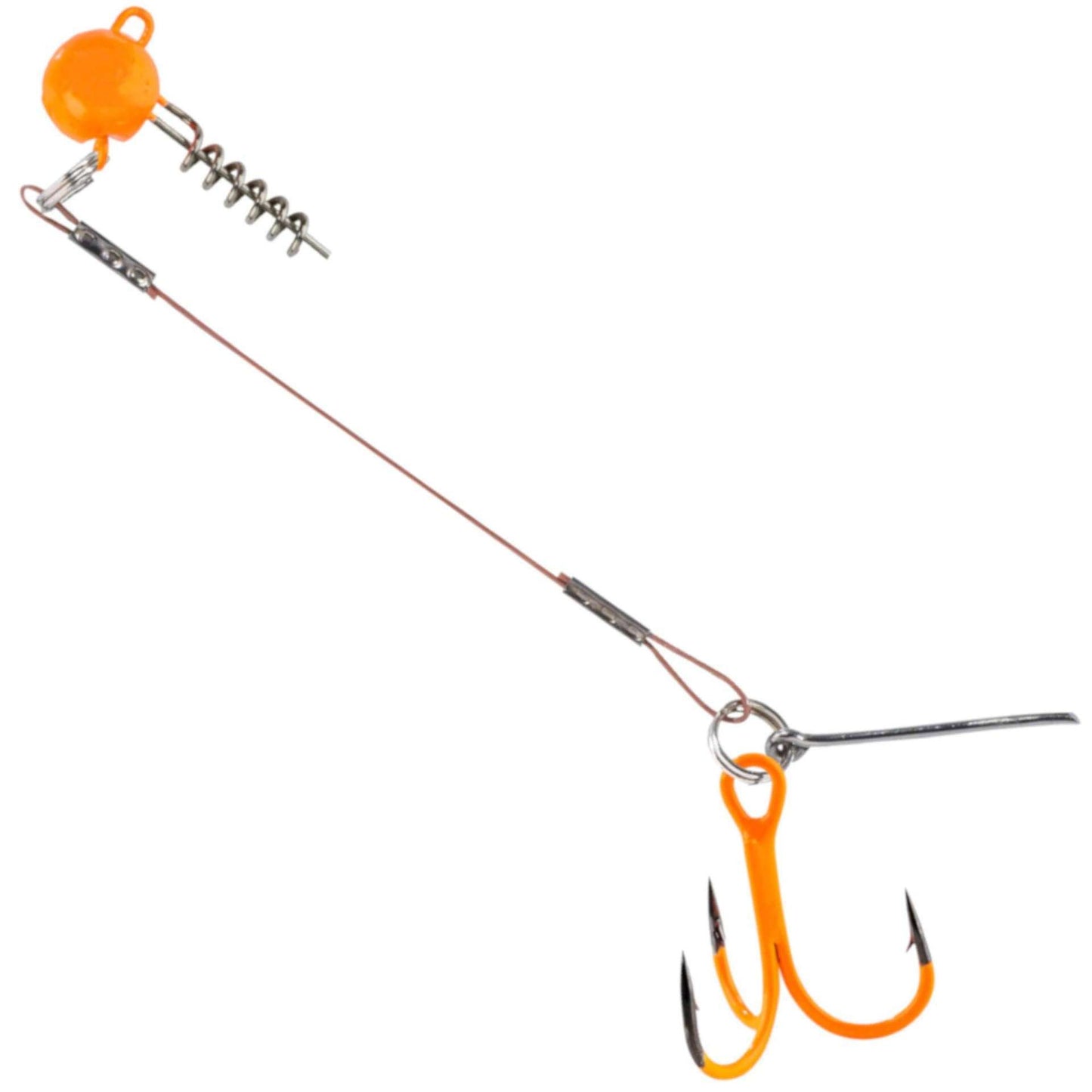 Balzer 16133 Silikon Yemler İçin Çelik Telli Spiral Kafa Rig UV Active 55cm - Standart - 10 GR