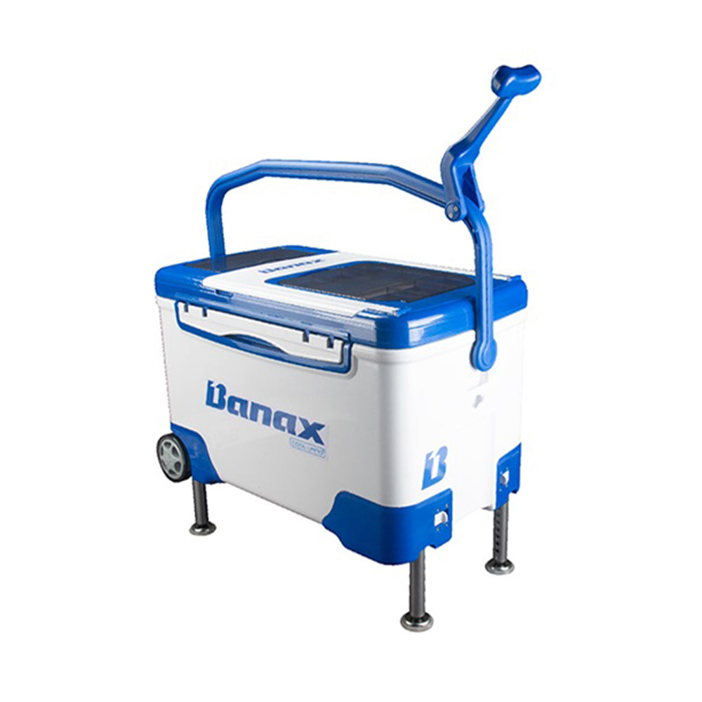 Banax Cool Land 37L Tekerlekli Ayarlanabilir Ayaklı Buzluk 2107 - BLUE-WHITE - 37L