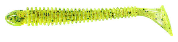Berkley Flex Bead Shad Sahte Balığı - CHARTREUSE PEPPER RED - 10CM-75LI