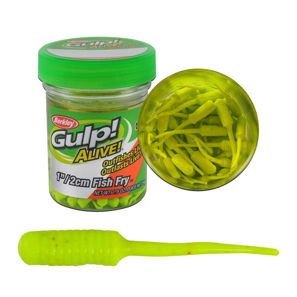 Berkley Gulp Alive Fish Fry - CHARTREUSE - 2CM