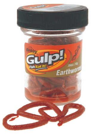 Berkley Gulp Earthworm Sahte Kurt - RED WIGGLER - 10CM