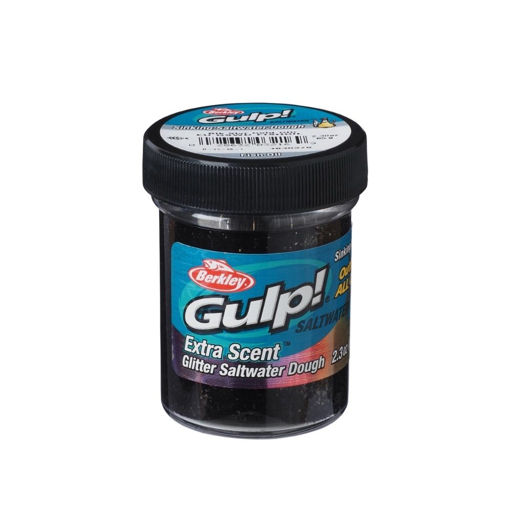 Berkley PowerBait Extra Scent Saltwater Hamur - FISHOIL-BLACK SILVER - 50GR