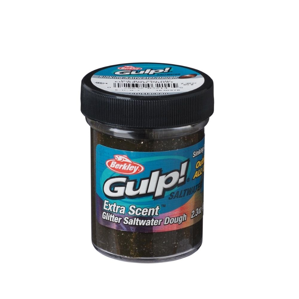 Berkley PowerBait Extra Scent Saltwater Hamur - DARK BROWN-SILVER - 50GR