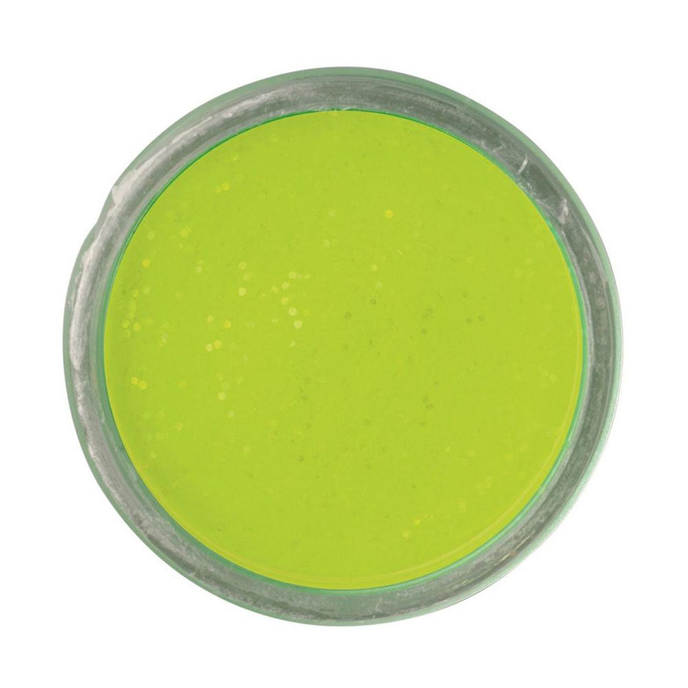 Berkley Powerbait Natural Glitter Trout Bait Garlic Sahte Yemi - BLOODWORM CHARTREUSE - 50 GR