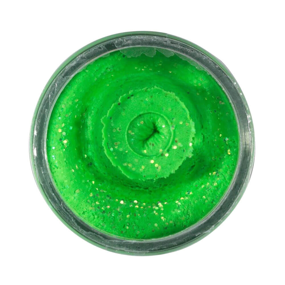 Berkley Powerbait Natural Glitter Trout Bait Garlic Sahte Yemi - SPRNG GREEN - 50 GR