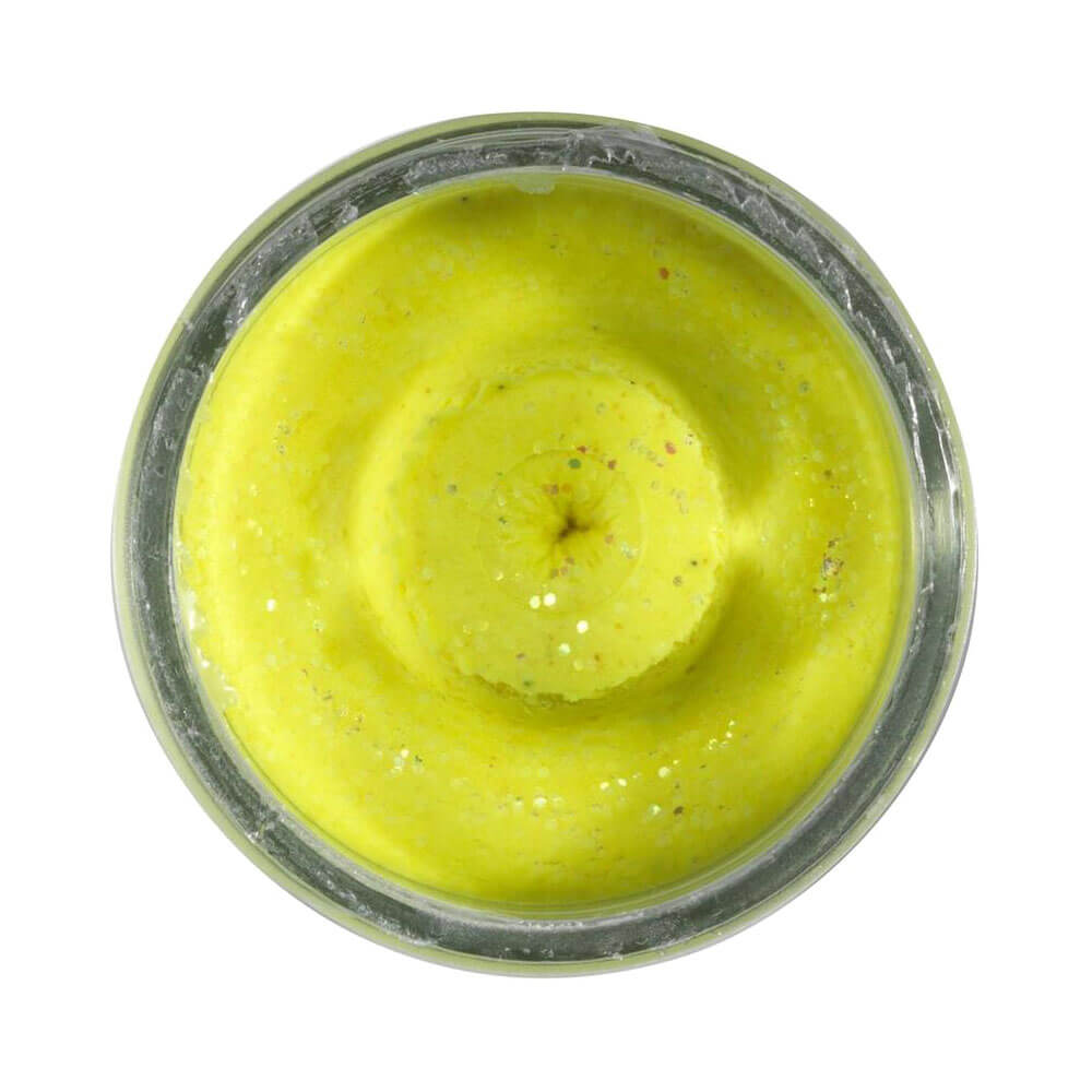 Berkley Powerbait Natural Glitter Trout Bait Garlic Sahte Yemi - SUNSHINE YELLOW - 50 GR