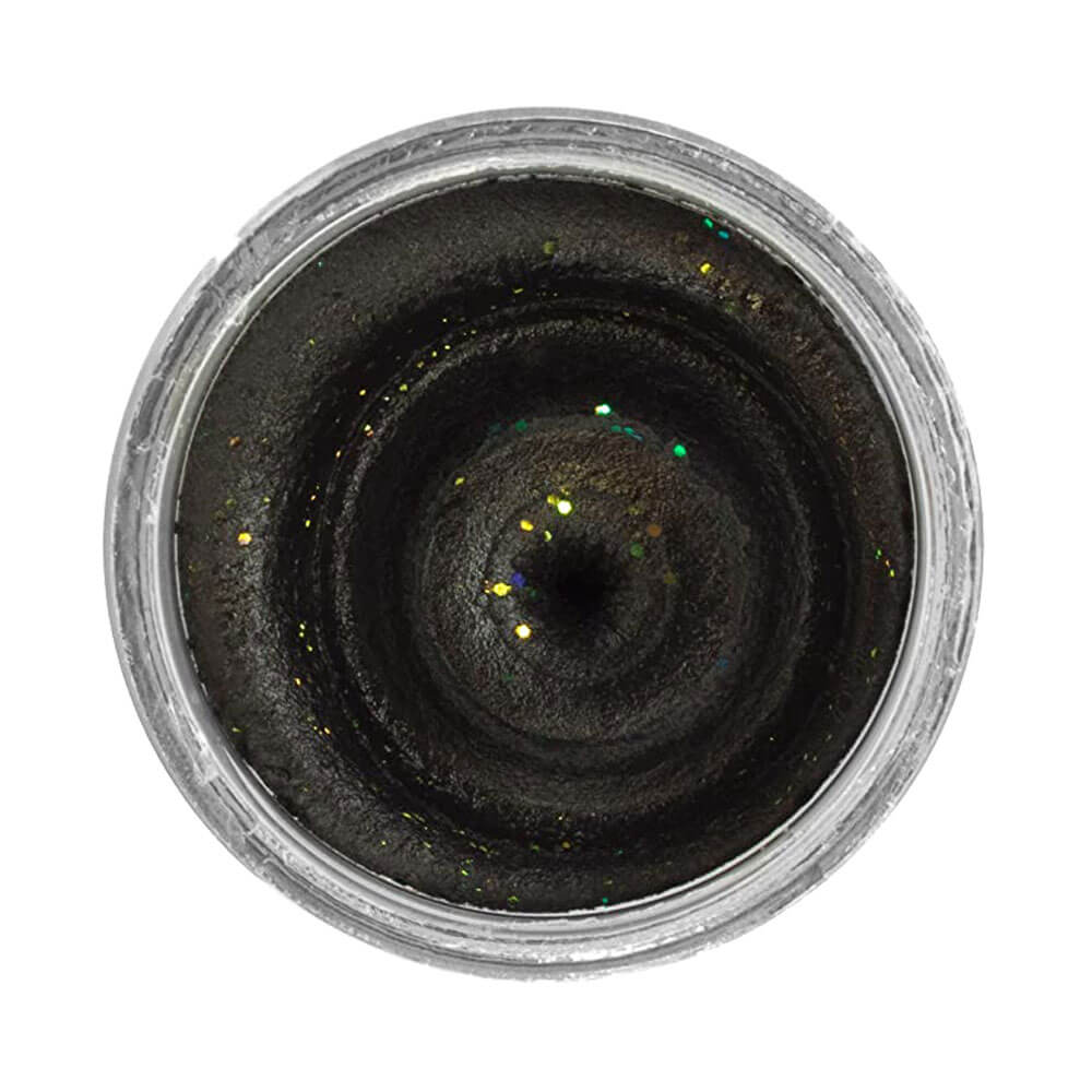 Berkley Powerbait Natural Glitter Trout Bait Garlic Sahte Yemi - BLACK - 50 GR