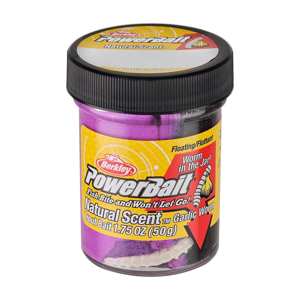 Berkley PowerBait Natural Scent Hamur Yem - TEQ SUNRISE GARLIC WORM - 50G