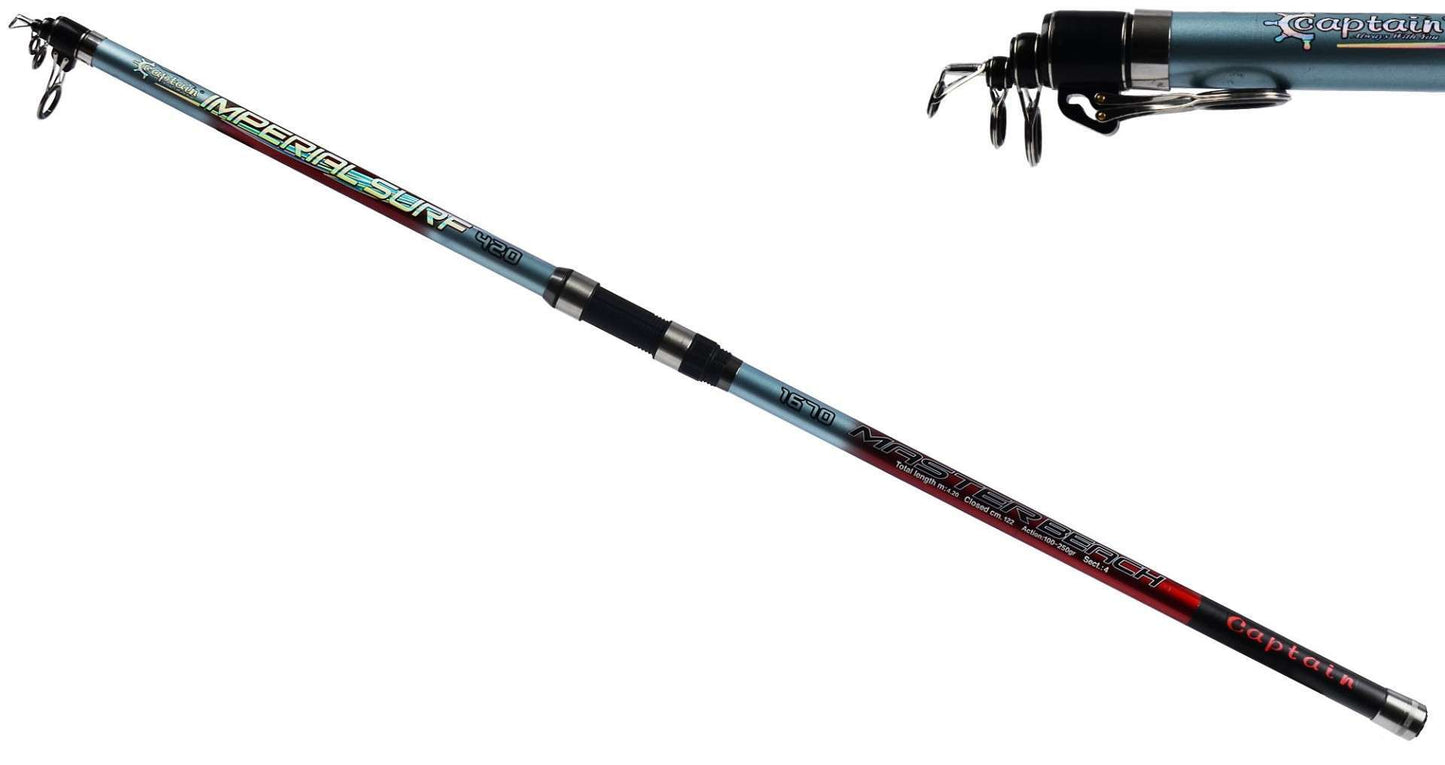 Captain 1670 İmperial Tele Surf Kamış 100-250gr Atar - Standart - 360 CM
