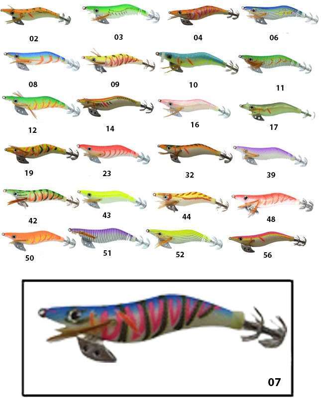 Captain 3017 Kalamar Zokası 10cm Wanted UV Squid Size 25 - 07