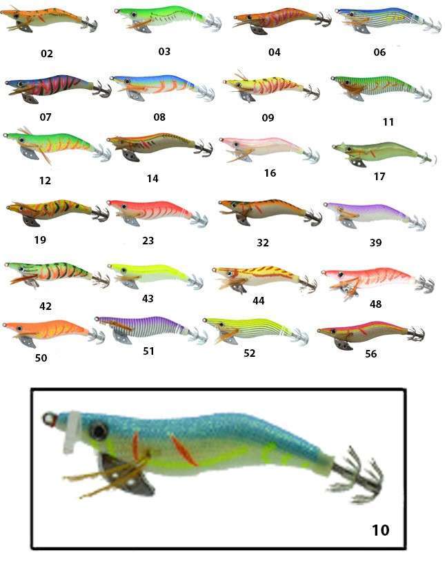 Captain 3017 Kalamar Zokası 10cm Wanted UV Squid Size 25 - 10