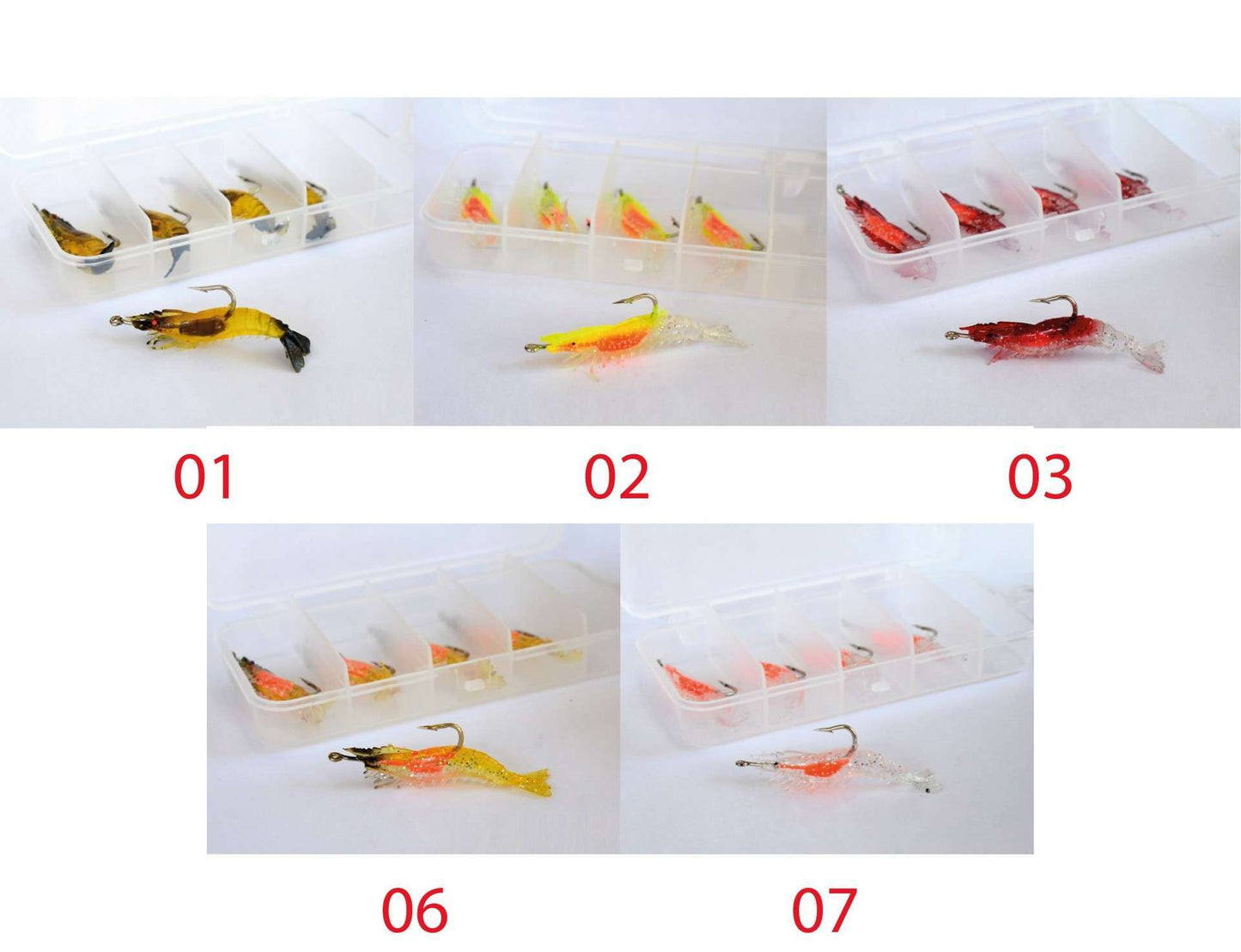 Captain 3062 Silikon Karides 55cm Suni Yem 5li Kutu