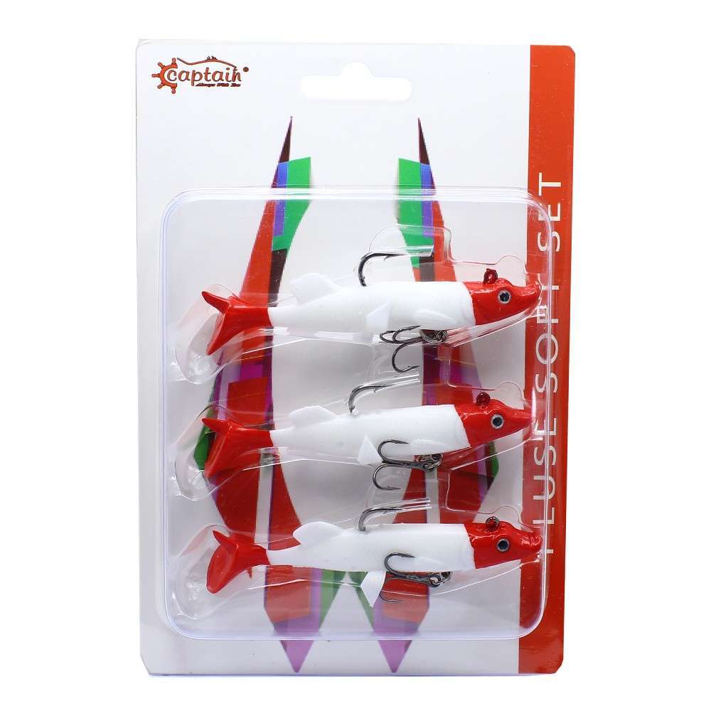 Captain 3066 Pluse Soft 10cm Turna Silikonu 3lü Set Suni Yem - 1